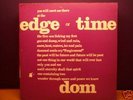 DOM  EDGE OF TIME LP on yellow Melocord label krautrock