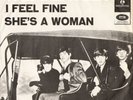 BEATLES - I FEEL FINE - RARE DANISH 45+PS PURPLE LABELS