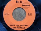 Killer garage VESTELLS  Won't You Tell Me?  Mint-