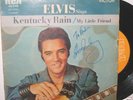 ELVIS PRESLEY-45 RPM WITH AUTOGRAPH-KENTUCKY RAIN