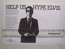 ELVIS COSTELLO MY AIM + HYPE SHEETS MINT UNUSED PUNK?