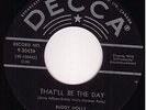 BUDDY HOLLY 45 on DECCA-That'll be the day CANADA M- 