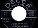 ED 2575 * BUDDY HOLLY EP * THAT'LL BE THE DAY * ED2575