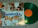 Beatles Lp Green Colored Vinyl Dig It  Mint Fan Club
