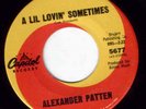 Northern Soul ALEXANDER PATTEN - A Lil lovin' Sometimes