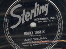 RARE COUNTRY  HANK WILLIAMS  STERLING 210 M-/VG++