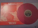 NIRVANA Bleach on Red Vinyl with Red/Silver Sleeve