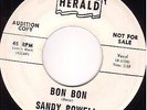 DOO WOP 45- SANDY POWELL on HERALD- Bon Bon