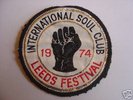 ORIGINAL Intern. Soul Club NORTHERN SOUL 1974 Patch