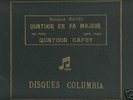 QUATUOR CAPET /  RAVEL / QUARTET IN F / 78 rpm ALBUM