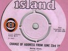 Change Of Address Pink Island  VG+ 