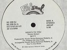 SKYY/HERE'S TO YOU/SALSOUL/WHITE LABEL PROMO
