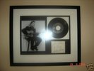 Eddie Cochran autographed display framed