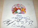 QUEEN group autographed signed ALBUM / LP w/COA
