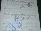 Red Hot Chili Peppers Signed Sheet Music w/coa