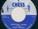 BOBO JENKINS Democrat Blues 45rpm Chess 1954 VG++