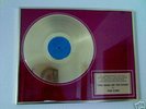 The Cure 24 Karat Goldene Schallplatte Head on the Door