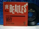 rare BEATLES - Why 45 MGM '64 WITH RARE PIC SLEEVE