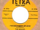 Rare 1956 GROUP DOO-WOP 45 by THE SENIORS on Tetra