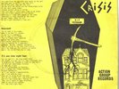 CRISIS NO TOWN HALL RARE PUNK DEATH IN JUNE HOLOCAUST