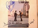 PINK FLOYD group autographed signed ALBUM / LP w/COA