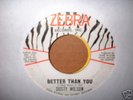 RARE NORTHERN SOUL 45 DUSTY WILSON ON ZEBRA # 90040