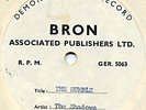 THE SHADOWS The rumble / BRON publ. ACETATE diff. mix?