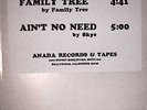 FAMILY TREE- FAMILY TREE ***TEST PRESS 12