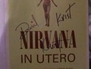 SIGNED NIRVANA IN UTERO A4 POSTER KURT, KRIST & DAVE