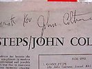 JOHN COLTRANE Signed/Autographed COVER Giant Steps LP