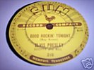 Original Elvis Presley Good Rockin Tonight 78 Sun 210