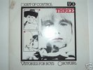 U2 THREE Out of Control 45 CBS 7951 Import Rare ORANGE