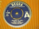 BILLY FURY because of love RARE UK DECCA 1962 DEMO 45