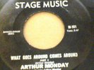 RARE FUNK 45 ARTHUR MONDAY What Goes Around ORIGINAL