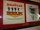 Signed Framed The Beatles Help LP Album w/ COA LENNON