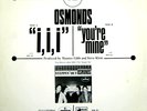 OSMONDS I, I, I SUPER RARE PROMO 12