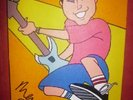*Hand Signed* Mark Hoppus Canvas Blink 182 Plus 44