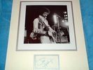 JIMI HENDRIX ORIGINAL AUTOGRAPH SIGNED DISPLAY W/COA