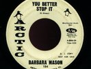 BARBARA MASON - YOU BETTER STOP IT - WLP NORTHERN SOUL