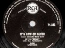 78-ELVIS-IT'S NOW OR NEVER/MESS OF BLUES-SA Press-EXC