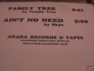 FAMILY TREE ANADA RECORDS USA