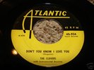 THE CLOVERS 45/ ATLANTIC 934/ THEIR VERY FIRST/ ORIG.