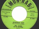 BILL JAMES - SCHOOL'S OUT - ROCKABILLY ORIGINAL 45
