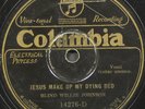 PRE WAR BLUES 78   BLIND WILLIE JOHNSON  COLUMBIA 14276