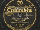 PRE WAR BLUES 78   BLIND WILLIE JOHNSON  COLUMBIA 14425