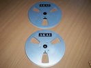 PAIR OF 7 inch AKAI METAL SPOOLS for REEL to REEL