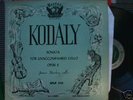 RARE PERIOD SPLP 510 KODALY SONT  UNACCOMPANI.ED CELLO
