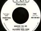 NORTHERN SOUL 45 - CALIFORNIA ROCK CHOIR  N.Mint  PROMO
