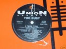 Too Busy - I Feel You ..Italian / Zone 