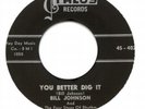 ROCKABILLY BILL JOHNSON YOU BETTER DIG IT TALOS 402 NM